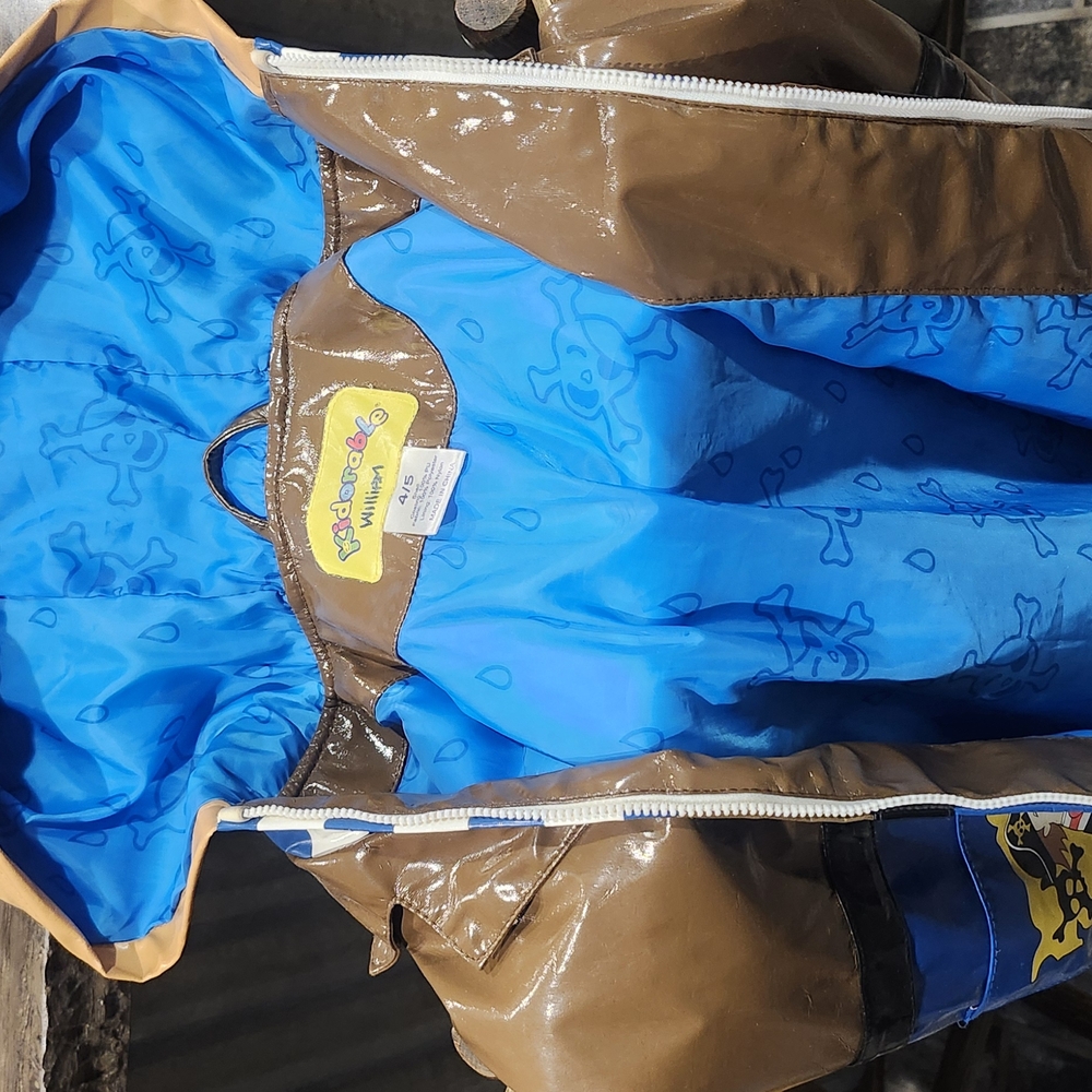 Kids Pirate Rain Coat